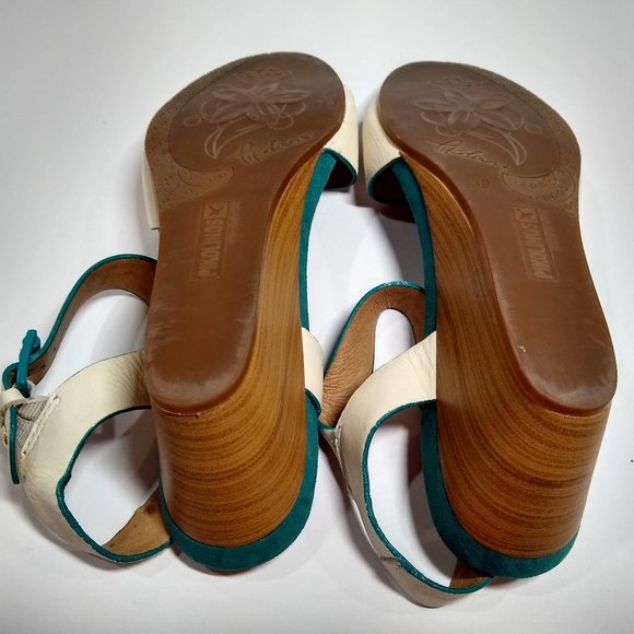 Pikolinos two-tone heels sandals Size 39 - Picture 5 of 6